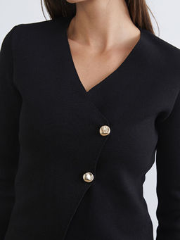 Kruvaze Yaka Kad?n Triko H?rka