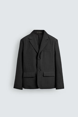 PANTAL?N PLIEGUES TRAJE RELAXED FIT / Negro - Zara фото 17