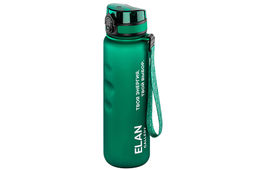Бутылка для воды 1000 мл 7,8*7,8*28,5 см Style Matte с углубл. д/пальц, темно-зеленая, мотивац. - Elan gallery фото 4