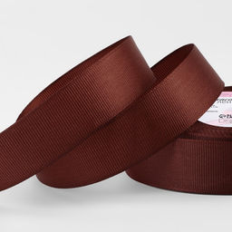 Цена за 2 шт. Лента репсовая, 25 мм, 23 ± 1 м, цвет шоколадный №31