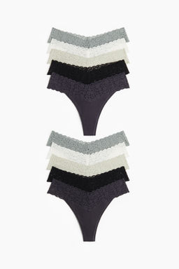 Pack de 10 bragas Thong de encaje - H&m фото 6