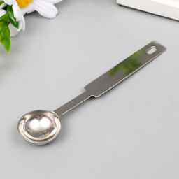Цена за 5 шт. Ложка для плавления сургуча и воска, металл, 11 г, 11.5×2.6 см