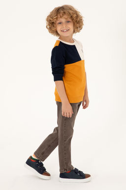 Толстовка горчичного цвета для мальчика - U.s. polo assn фото 5