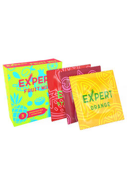 Презервативы EXPERT Fruit Mix,фруктовые ароматизированные , 3 шт