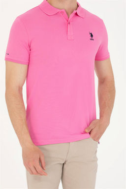 Мужская розовая базовая футболка - U.s. polo assn фото 13