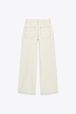 Z1975 HIGH-WAIST WIDE-LEG JEANS - Zara фото 7