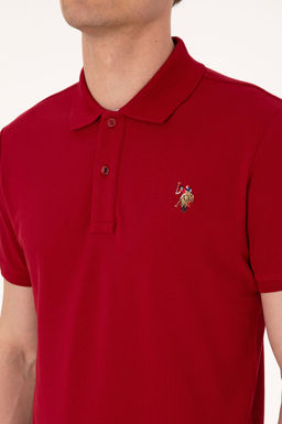 Erkek Slim Fit Polo Yaka Bordo Basic Ti__rt Sepette S_rpriz _ndirim - U.s. polo assn фото 7
