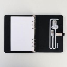 Ежедневник со встроенным зарядным устройством 8000 мАh и флешкой 16 ГБ Универсальный, 17,5 х 23,5 см - Like me фото 9