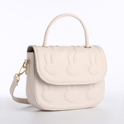 Сумка молодёжная на магните, цвет молочный - Simaland фото 3