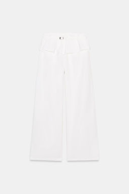 NYLON TROUSERS WITH OVERLAY WAIST - Zara фото 18