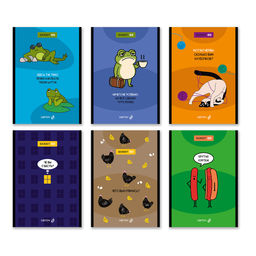 Светоч Блокнот на скобе, Б263 A5 60 л. 12 шт. клетка Ироничный взгляд 01740