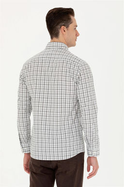 U. S. Polo Assn Мужская темно-синяя рубашка в шотландскую клетку - U.s. polo assn фото 12