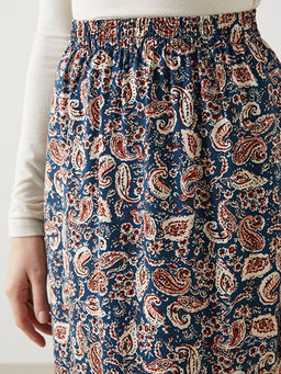 Beli Lastikli Desenli Kad?n Etek