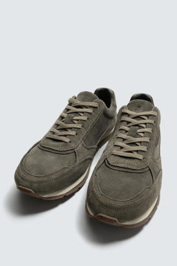 CASUAL LEATHER TRAINERS - Zara фото 3