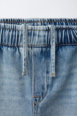 BERMUDA DENIM BARREL / Azul