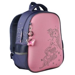 Ранец школьный арт.59302/ 14 ЛОШАДКА (27,5x37,5x14,5 см, полиэстер, ЭВА панель, высокая светоотражаю