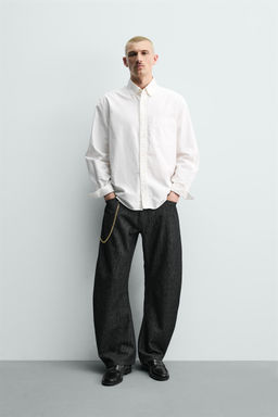 JEANS BARREL FIT / Negro