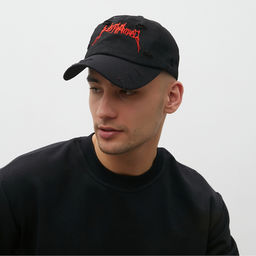 Бейсболка с вышивкой MINAKU, размер 58, чёрная