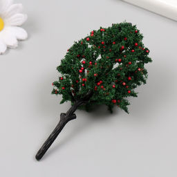 Цена за 2 шт. Искусственное растение для творчества пластик «Яблоня», 12 см