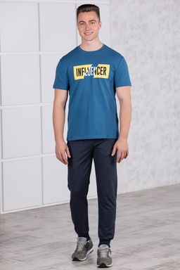 Брюки спортивные 
 3.MM140B-синий