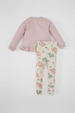 Толстовка с принтом Safari для маленьких девочек, набор из 2 шт. - Defacto фото 6