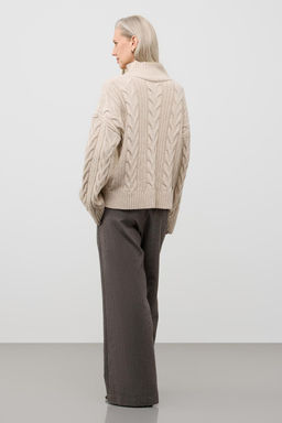 ЕВ 30262/ш/св.бежевый меланж джемпер жен