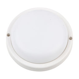 ULW-Q217 12W/4000К SENSOR IP65 WHITE Светильник светодиодный влагозащищенный, с микроволновым датчиком движения. Круг. Белый свет (4000K). Диаметр 135 мм. Корпус белый. ТМ Volpe