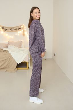 Брюки женские 156L10 сиреневый - Solo mio фото 4