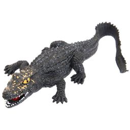 Фигурка Abtoys Юный натуралист Рептилии Крокодил (темно-серый с желтыми пятнами на голове), термопластичная резина  фото 2