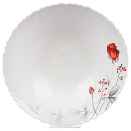 Вероника, Салатник стеклокерамика, круглый, 24 см, 1.5 л, низкий, Daniks, LHDW95/220303 (448954)