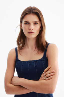 Vestido denim midi - H&m фото 6