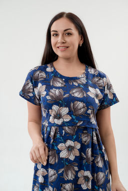 Платье женское из кулирки Миранда синий - Амадэль фото 21