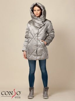 Conso/WEM 190501 - foil Полупальто утепленное женское  фото 5