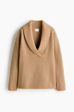 Jersey en punto acanalado con cuello esmoquin - H&m фото 2