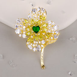 Брошь-подвеска Арт. 3V-2460-Y - MyGemma фото 3