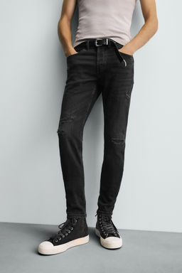 RIPPED SKINNY FIT JEANS - Zara фото 33