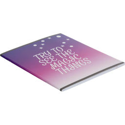 Цена за 2 шт. Тетрадь общая А5 48л Magic stars фиол.,клет,скреп, ВД-лак