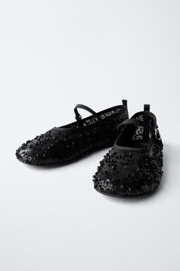 BALLERINAS WITH FAUX PEARL BUCKLE - Zara фото 12