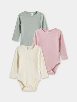 Uzun Kollu K?z Bebek ??t??tl? Body 3l?