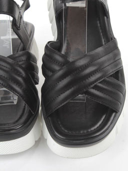 08-PED168-3 BLACK Босоножки женские (натуральная кожа)