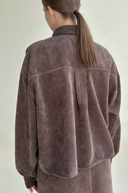 Рубашка вельвет 080/02/Коричневый - M&G all natural фото 2