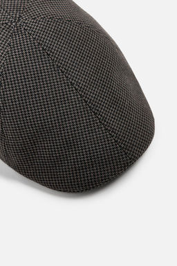HOUNDSTOOTH TEXTURED BERET - Zara фото 2