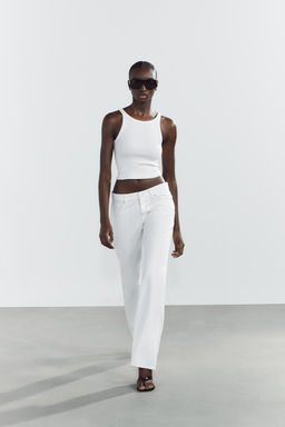 TRF WIDE-LEG LOW-RISE JEANS - Zara фото 4