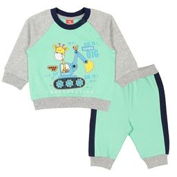 CRB wear/CWB 9886 комплект ясельный (джемпер, брюки), мятный/Ex.Cherubino