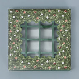 Цена за 5 шт. Коробка под 16 конфет с ячейками «С Новым годом» 17.5×17.5×3.5 см