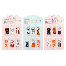 Набор закладок магнитных для книг 6 штук Лапки 60*19мм МИКС CALLIGRATA фото 3