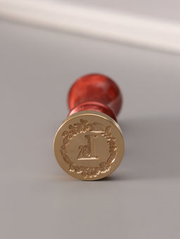 Печать для сургуча с пластиковой ручкой «Венок с буквой L», 2.5×2.5×6.3 см