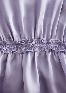 Top de seda sin mangas con volantes - H&m фото 5