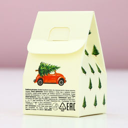 Бомбочка для ванны С Новым годом, 40 г, аромат бананового кекса, Чистое счастье фото 7