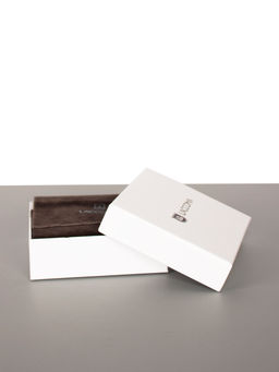 LACCOMA кошелек LA-2080-коричневый-золото натуральная кожа  фото 6